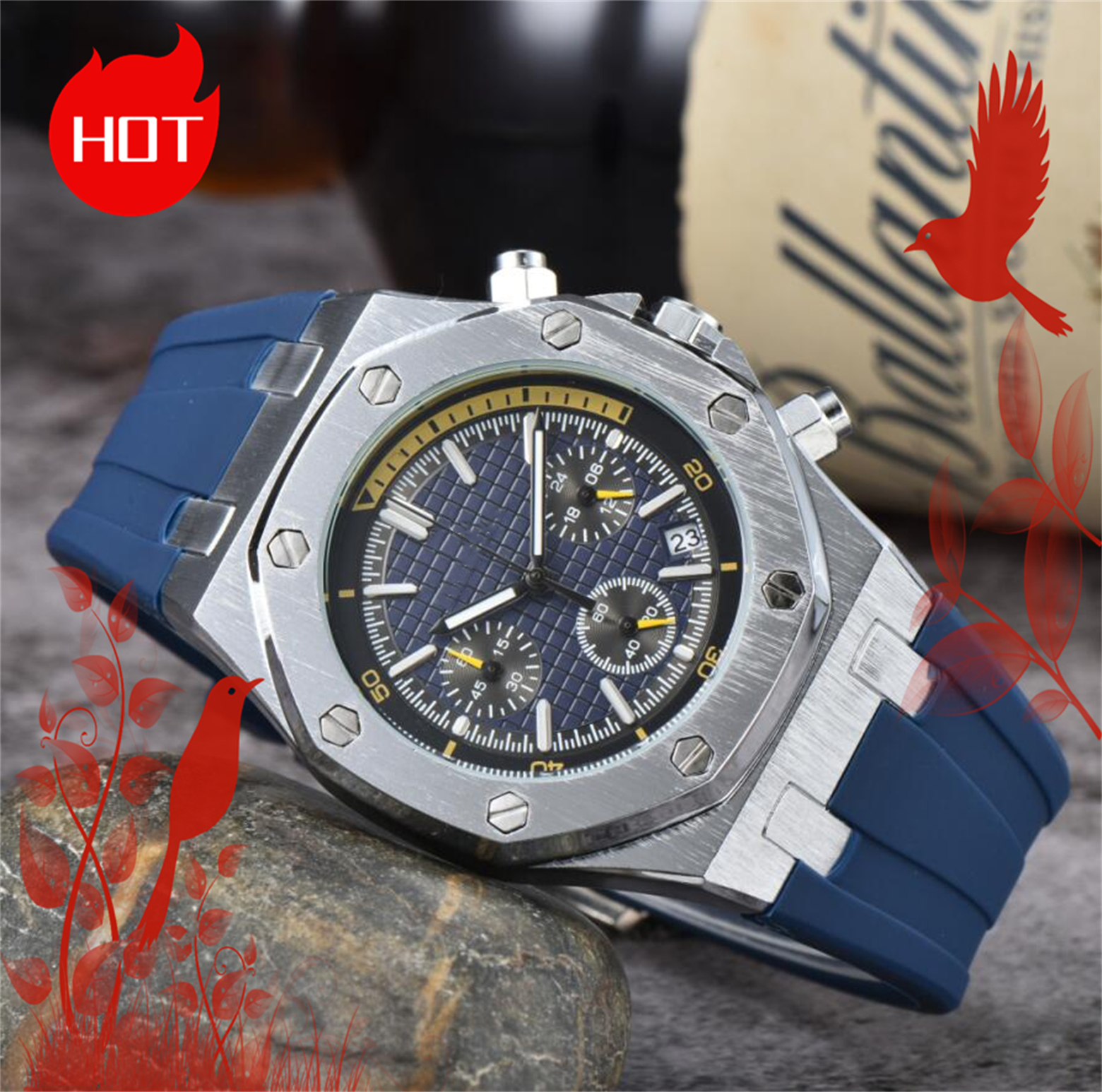 Design Mens women APity ROYALity oak Watches automatic quartz Movement Male Clock Luxury Business F1 Designer for Men Watch montre de luxe Wristwatches #586