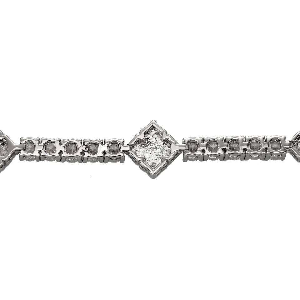 TOPGRILLZ Iced Out Charm Lucky Clover 4mm Tennis Bracelet Black Drip Oil Micro Paved Cubic Zircon Chain For Men Women Jewelry Z260313