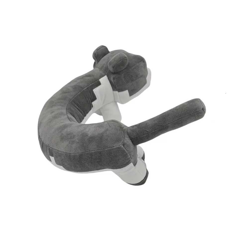 Gray U-shaped plush toy cat doll for childrens gift Y260314