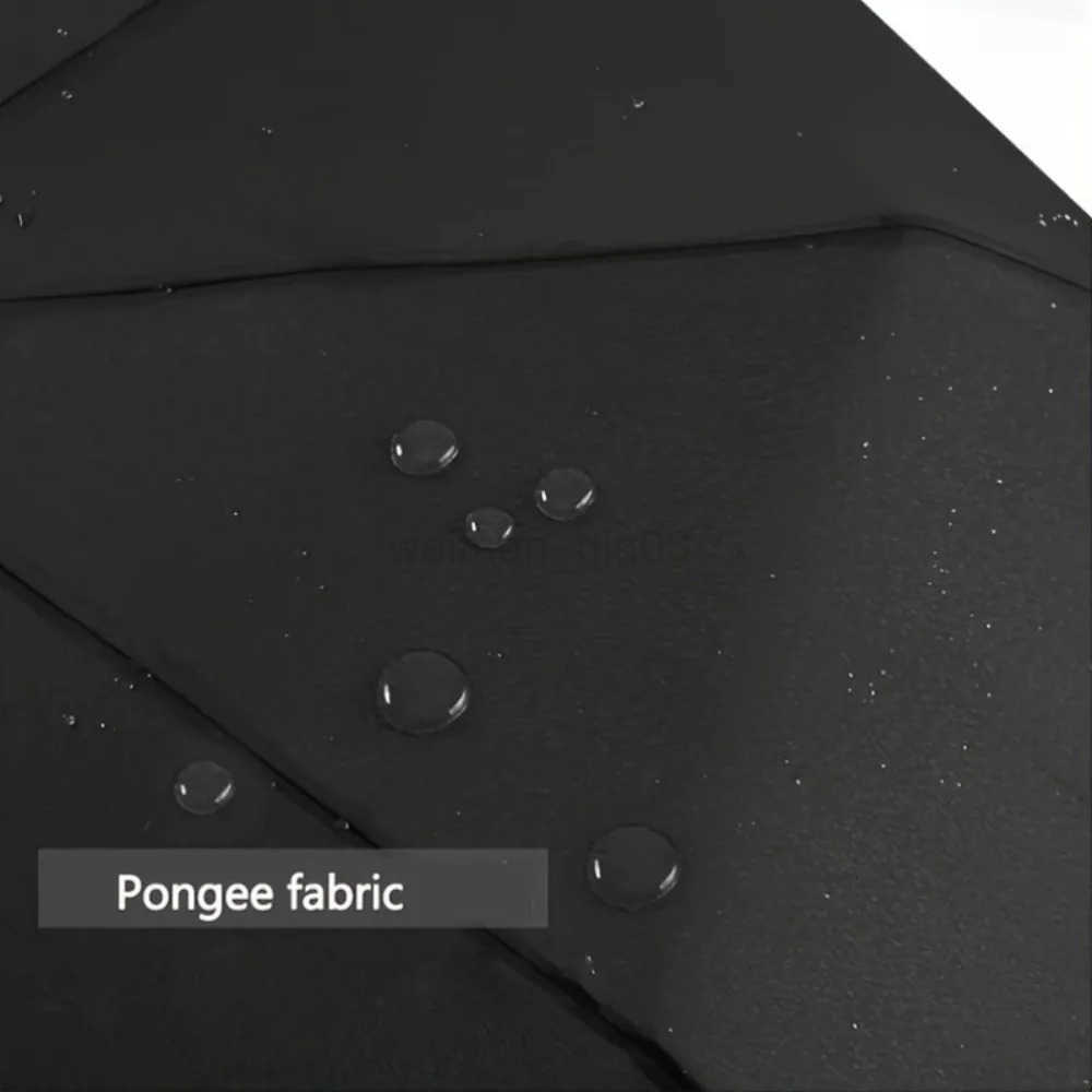 Fully Automatic Windproof Umbrella - Waterproof Foldable Golf Compact Travel Umbrella with Reflective Strip Steel Ribs H260314