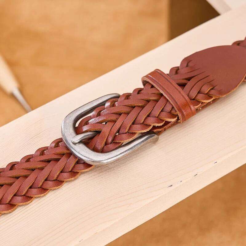 Men's genuine leather belt Lined up brand Trousers Wide Cowboy Fashion Straps Country Waist strap Belt for pants Z260226