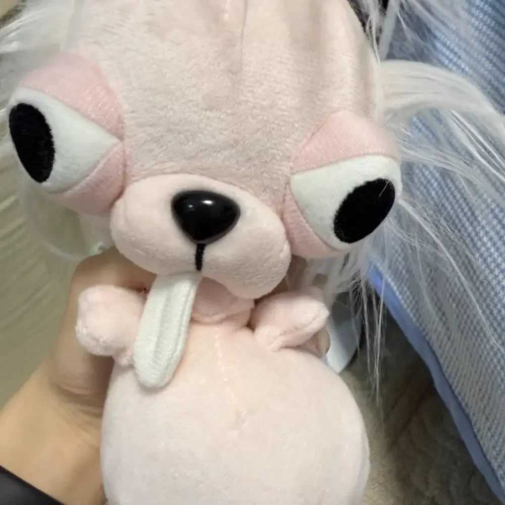 Funny Chihuahua Plush Toy Keychain Pendant Puppy Pet Stuffed Chihuahua Doll Weird Cute Realistic Plush Chihuahua Friend Gift Y260314