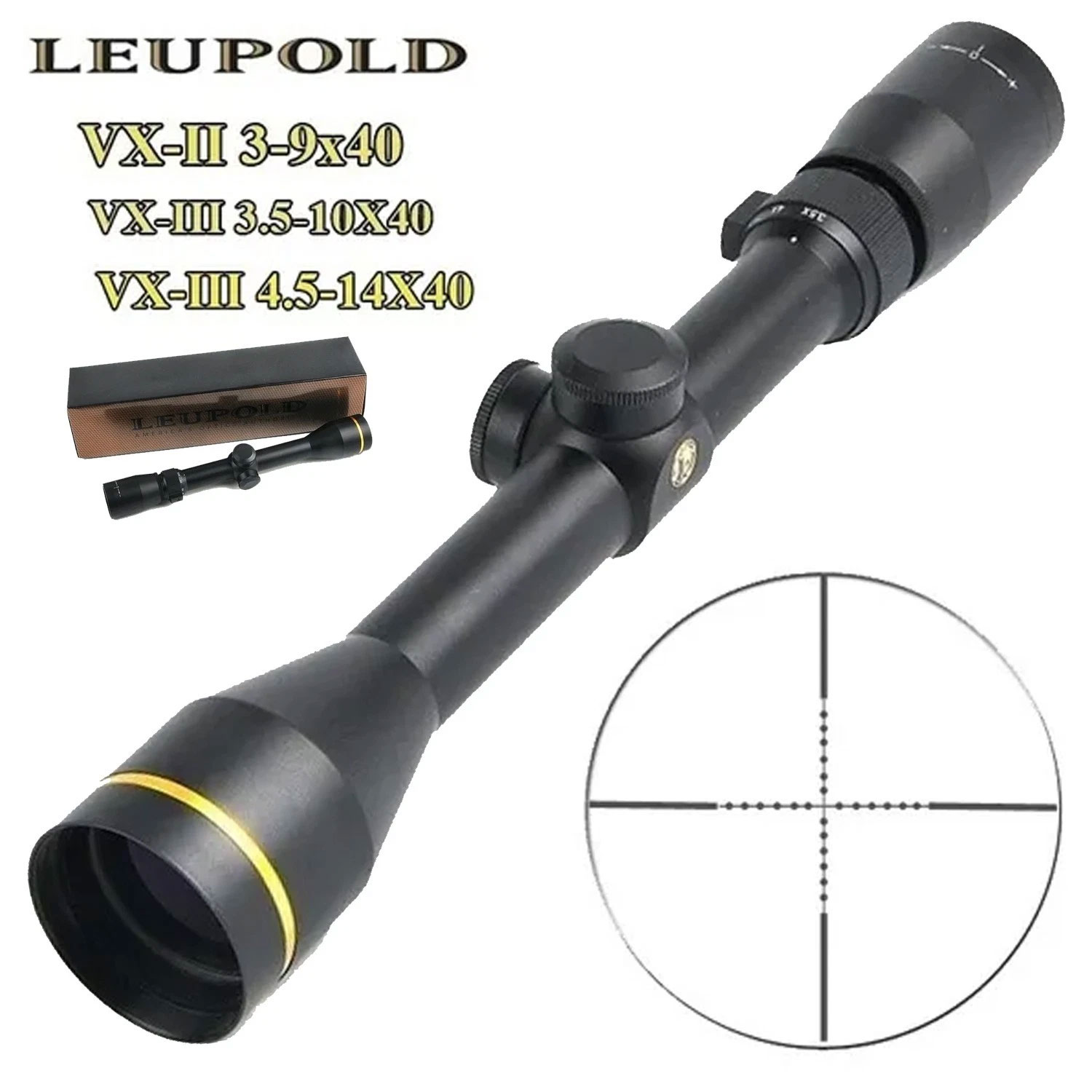 VX-2 VX-3 3-9x40mm / 3.5-10x40mm / 4.5-14x50mm Multi-Range HD Scope