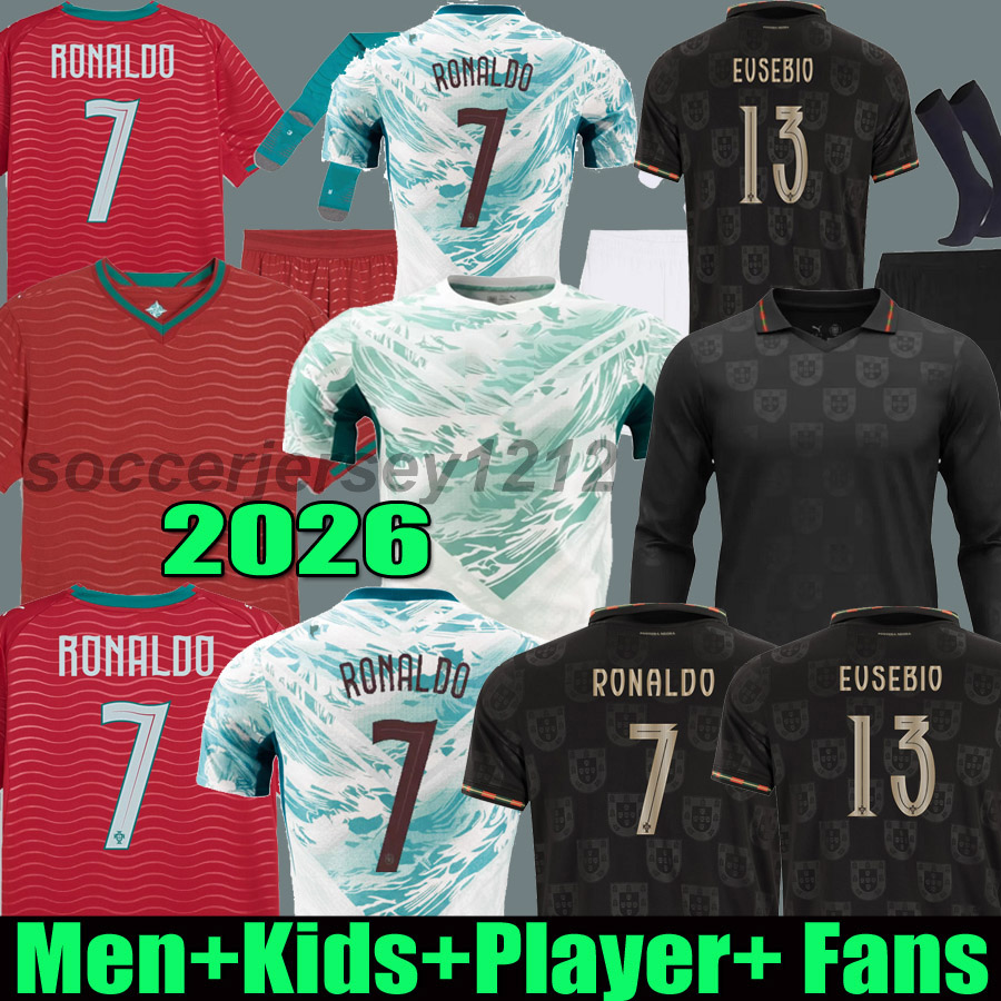 2026 soccer jersey Portuguese FERNANDES DIOGO Portuguesa 2025 Joao Felix 25 26 27 Football shirt BERNARDO Portugieser Kids Portogallo player PorTUgals EUSEBIO