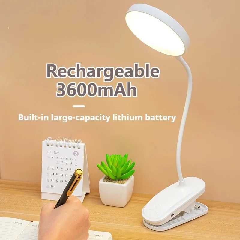 Folding Mini Flashlight Rechargeable Led Table Lamp Night Light Study Stand Read Lamp Touch 3 Modes Dimming Eye Protection Light Y260314
