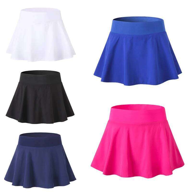 2020 Sports Skorts Fitness Short Badminton breathable Quick drying Women Sport Anti Exposure Tennis Skirt Z260314