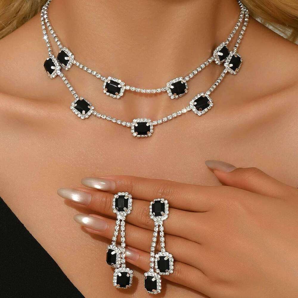 3PC Women's Fashion Design Necklace Earrings Jewelry Set Suitable for Wedding, Party, Festival Gifts Z260313