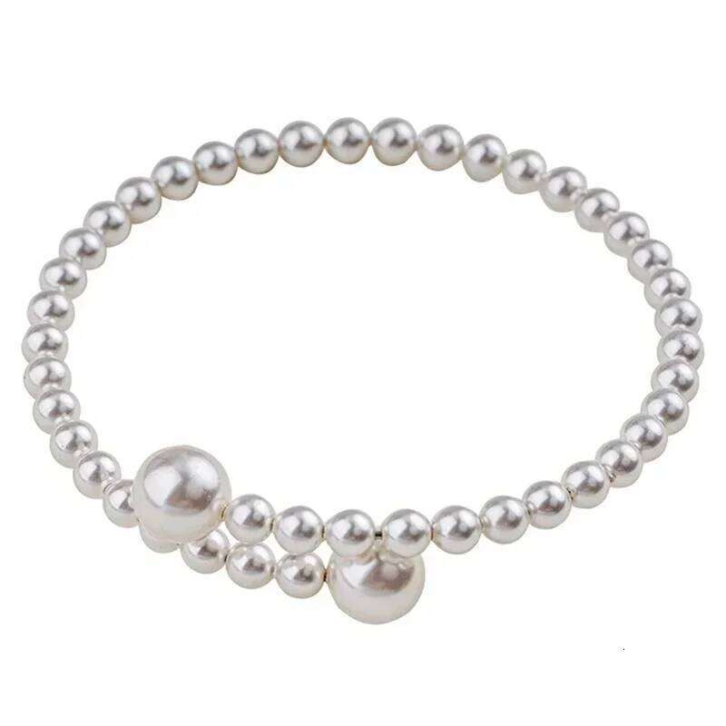 Imitation Pearl Stretchable Bracelet for Women Personalized Fashion Daily Accessories Party Jewelry Birthday Anniversary Gifts Z260313
