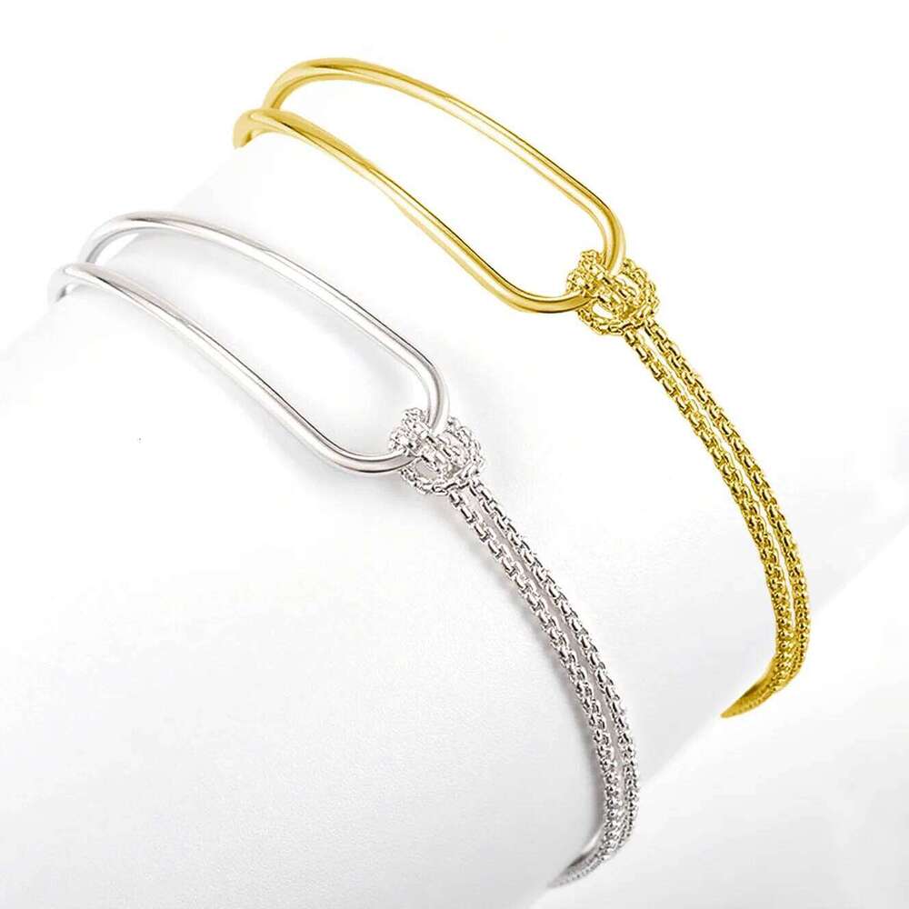 New S925 Silver Plated Bracelet Soft Chain Winding Design Fashion Simple Jewelry Women's Party Wedding Luxury Accessories Gift Z260313