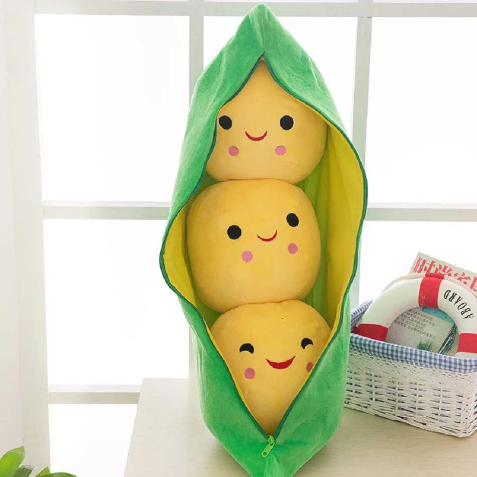 Pea Pillow Doll 25/40/70cm Soft Stuffed Plushies Cute Plush Toy Childrens Sleep Comfort Doll Girl Gift Sofa Ornament Y260314