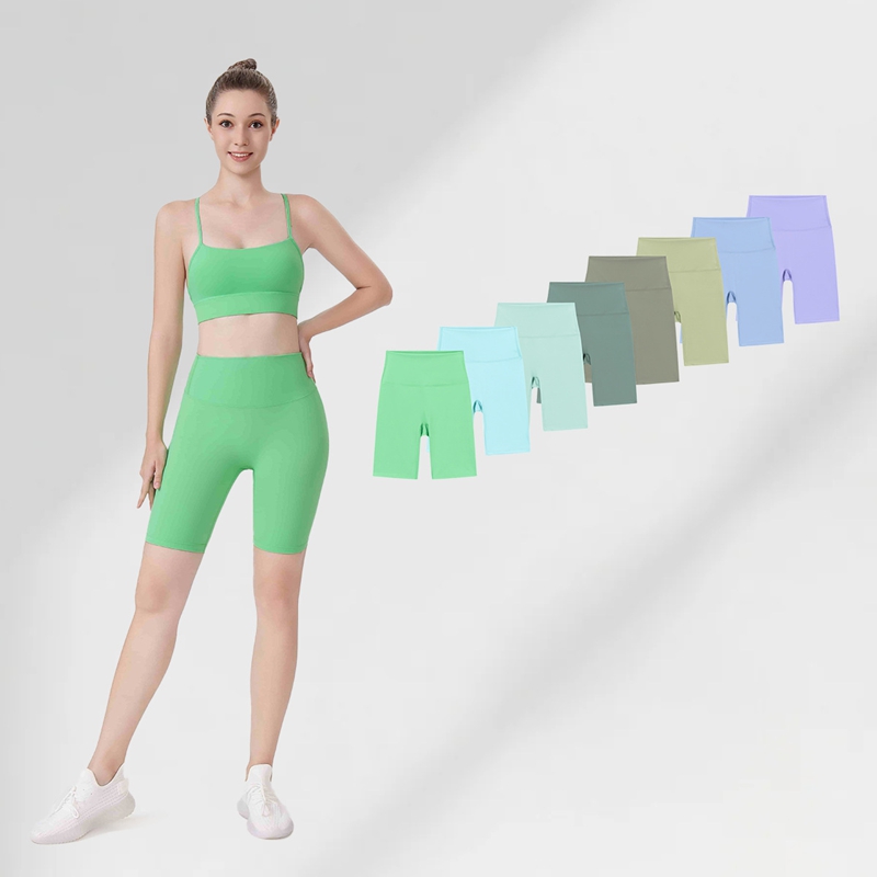 Women's Yoga Shorts Fitness High Waist Slim Quick Dry Breathable High Elasticity Nylon Material Pants Women's Sports