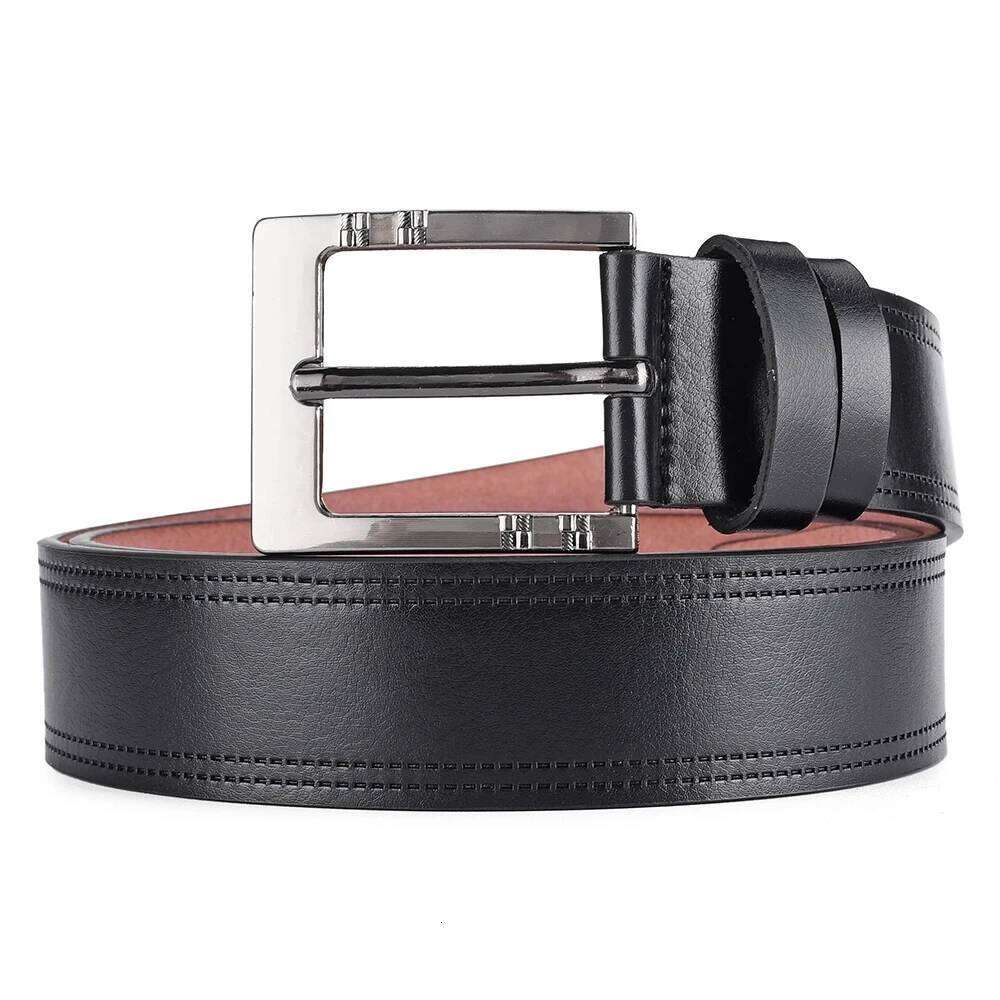 Genuine Leather For Men's High Quality Buckle Jeans Cowskin Casual Belts Business Cowboy Waistband Male Fashion 2024New Z260226