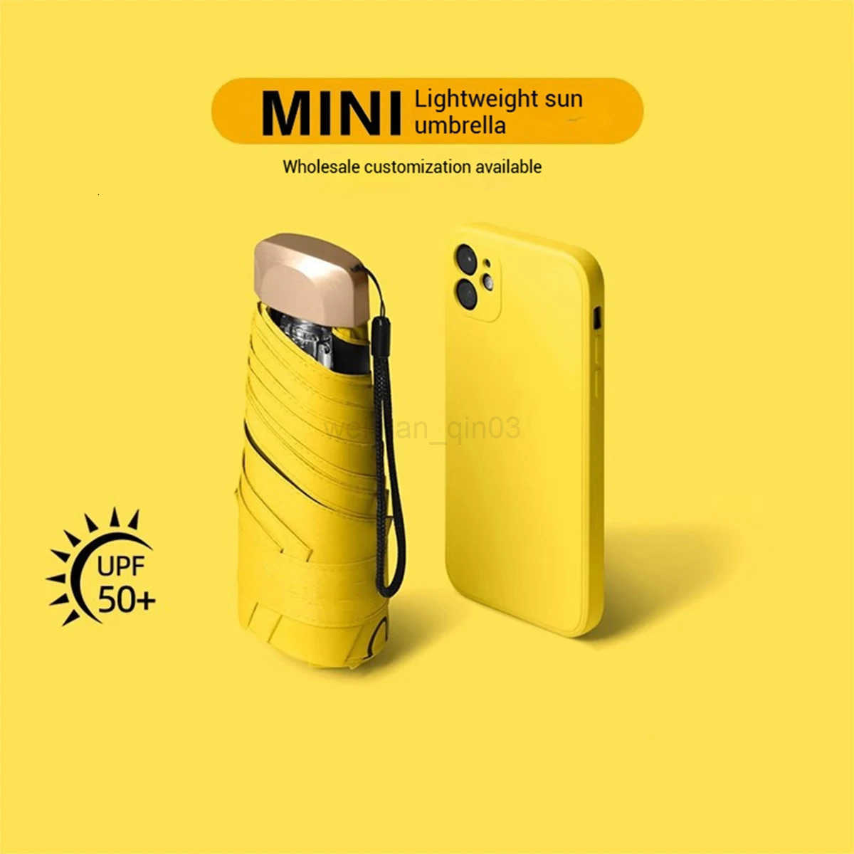 1Pc 55 Off Mini Sun Umbrella Pocket Rain Umbrella Vinyl Folding UV Ultraviolet Protection Sun Shade Pocket Parasol Capsule H260314