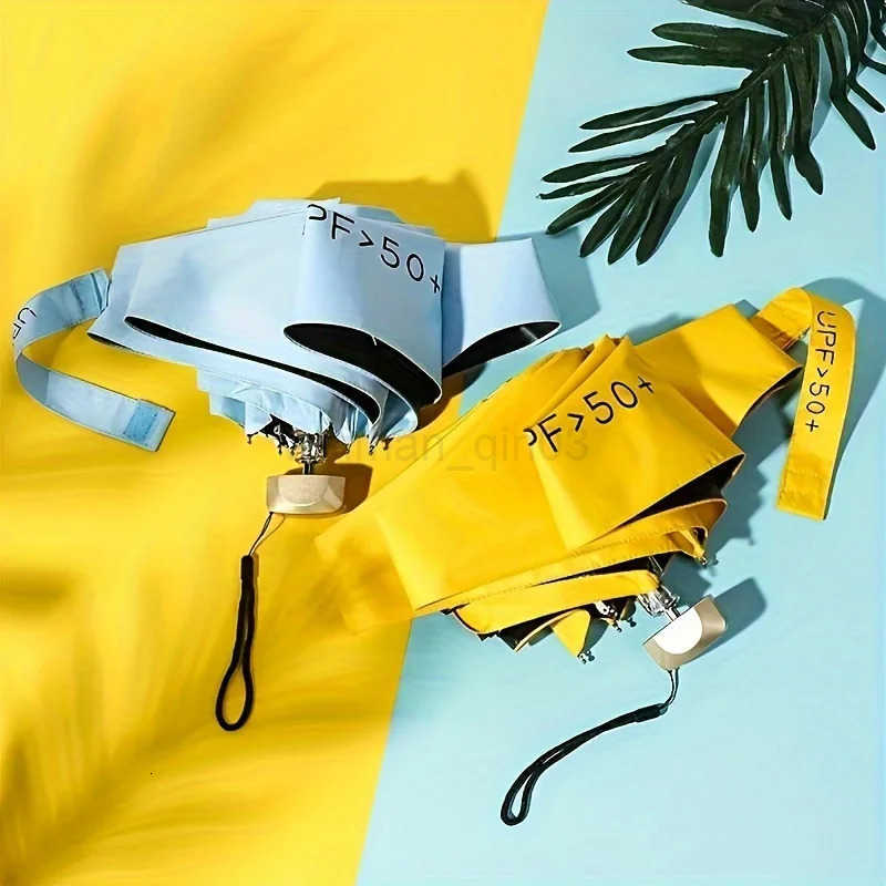 Mini five-fold umbrella sun protection sun umbrella sun protection anti-ultraviolet small and portable men and women fashion sun H260314