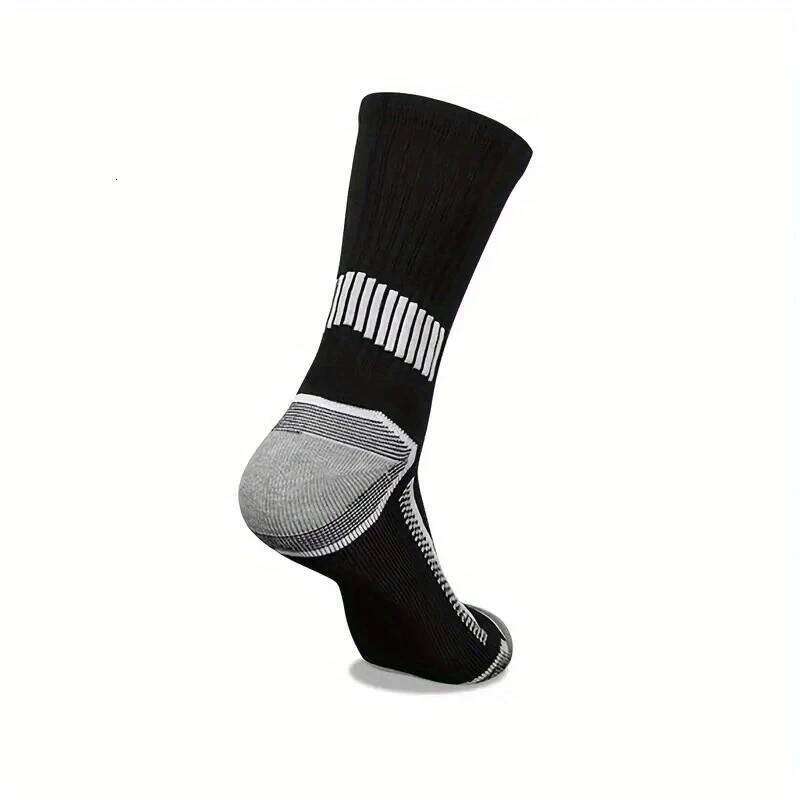 6 Pairs of MEN'S Sports Socks, Sweat Absorbing, Comfortable Breathable, Suitable for Basketball Training and Outdoor Running Z260314