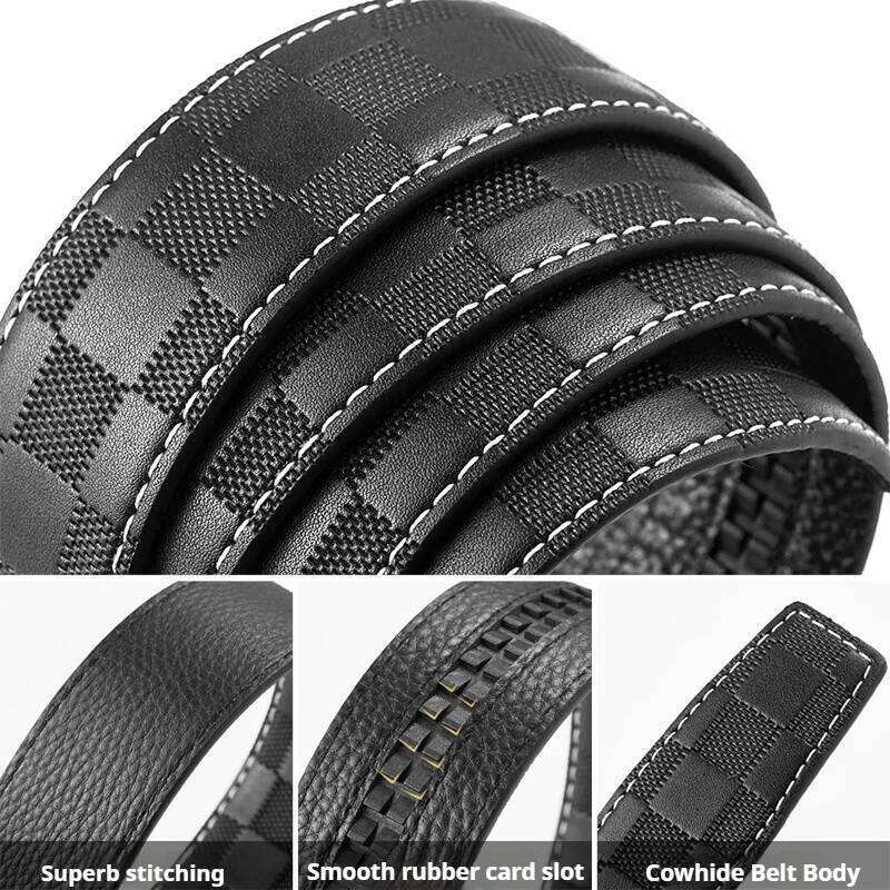 OYIFAN Brand men, Genuine Leather Automatic Buckle Adjustable Fashion Style Golf Belt Luxury Gifts for Men Z260226