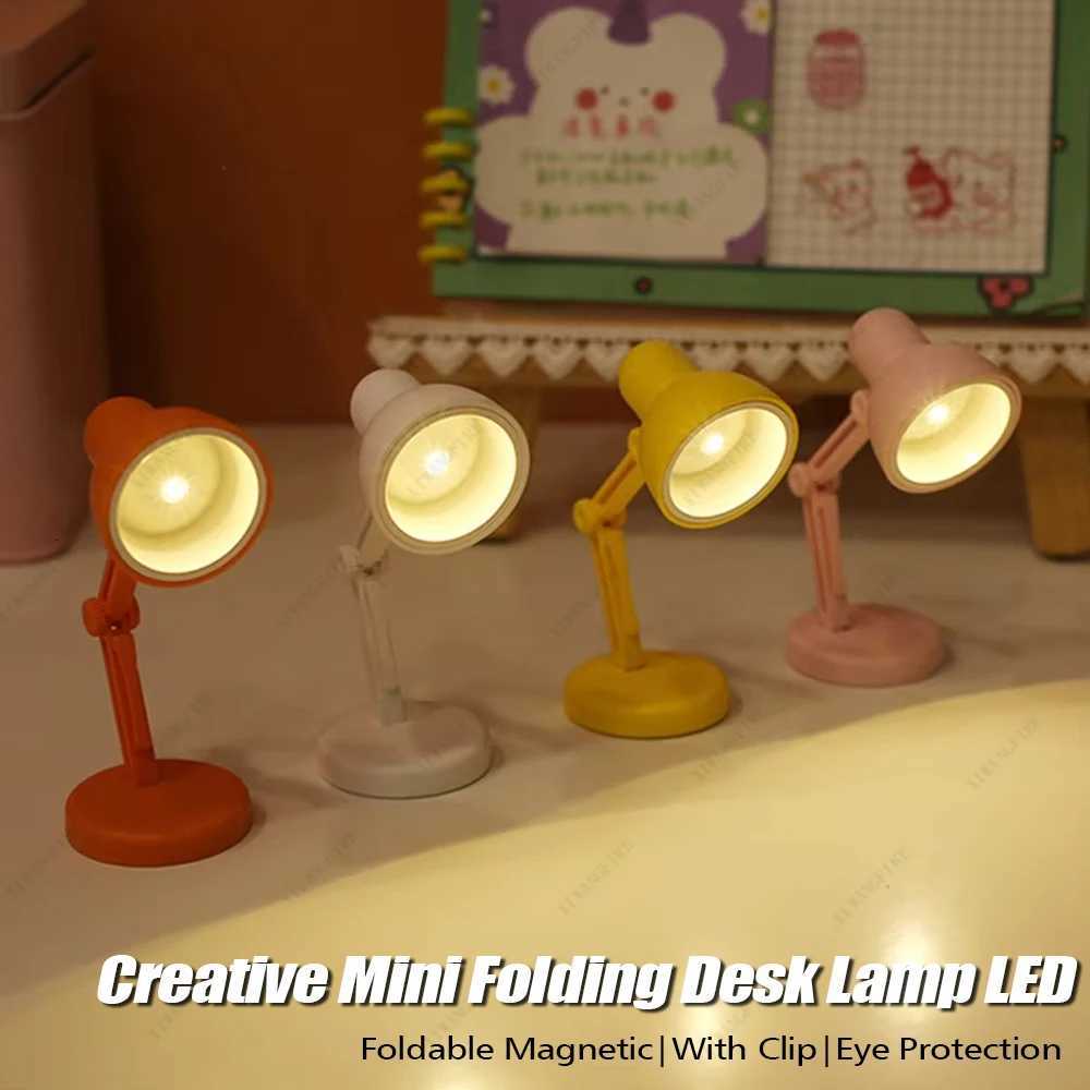 Portable LED Mini Desk Lamp with Clip USB Powered Reading Light for Bedroom Dorm Bed Table Study Night Lamp Y260314