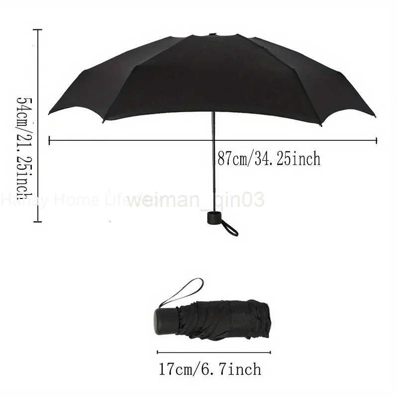 Small Folding Umbrella Rain Women Gift Men Mini Pocket Parasol Girls Anti-UV Waterproof Portable Travel H260314