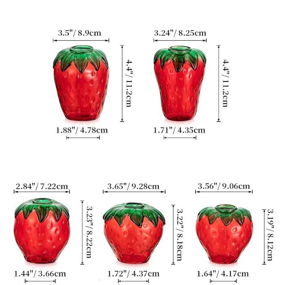 Creative Hydroponic Strawberry Vase Hydroponic Plant Vases Fruit Pots Flower Pots Home Office Unique Decoration Accessories Y260314