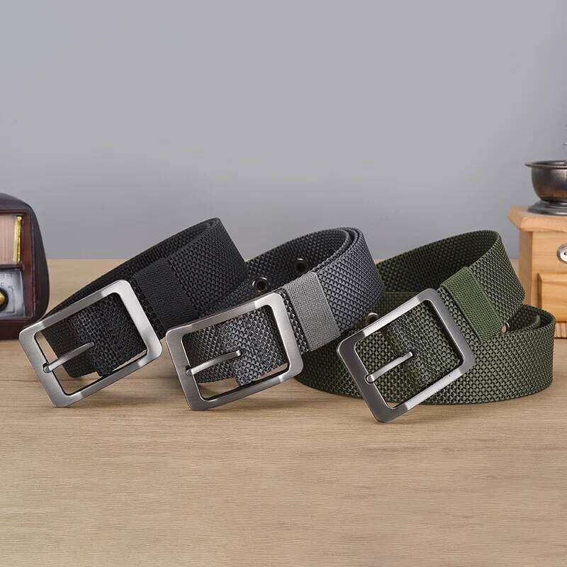 Men Canvas Nylon Webbing Fashion Casual Unisex Belts High Quality Sports Belt Z260226