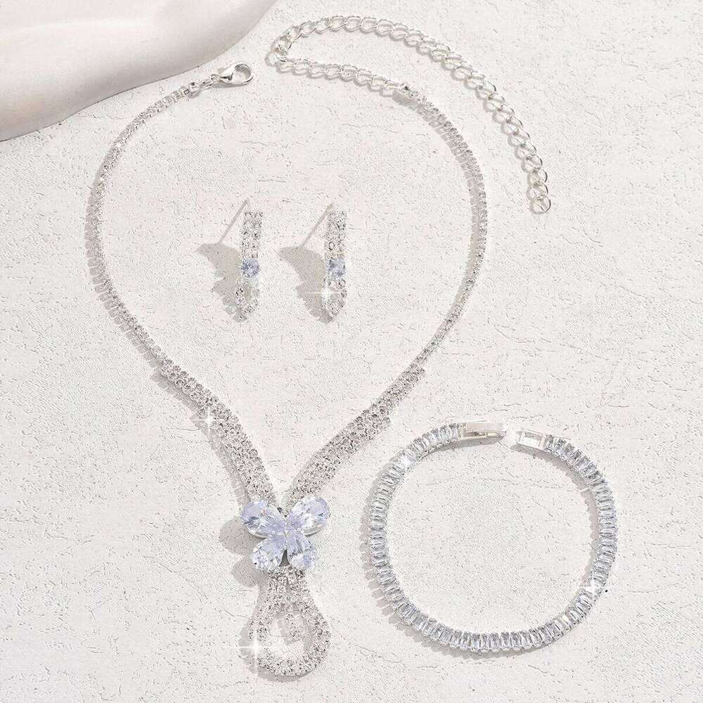 4/3/1PC Women's Fashion Exquisite Claw Chain Hollow Design Earrings, Necklace, Bracelet Set Wedding and Holiday Gifts Z260313