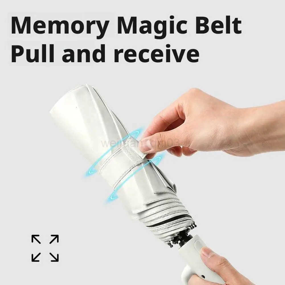 Folding Inverted Umbrella With Hook Handle Windproof Waterproof Auto Open/Close For Women Men Rain Umbrella With UV Protection H260314