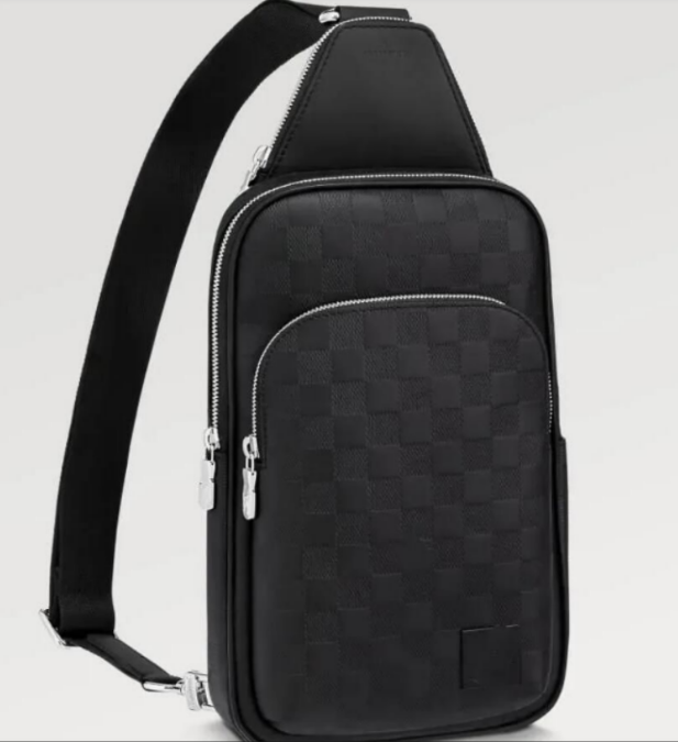 Avenue Sling Bag Mens 10A High quality Designer Genuine Leather Shoulder Bags Mans Designers Cross Body Purse Wallet Hobos Handbag Belt Bag Bumbag Waist bag 46344