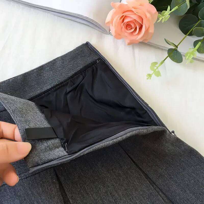 Mini Pleated Skirts Women Solid Korean Fashion Casual Simple Chic Basic Preppy Style Streetwear All-match Spring Faldas Mujer Z260314