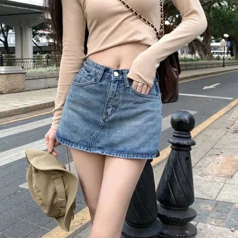 Summer s High Waist Slim Fit Denim Skirts Classic Hot Sale Lady Thin Mini Skirts Women Trendy Fashion Jeans Dress M260314
