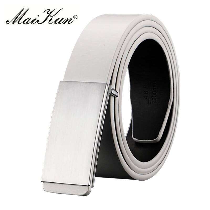 Maikun PU Leather Belts Unisex Brand Luxury Men Women High Quality Belt for Jeans Z260226
