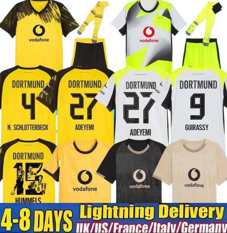 new 25 26 HALLER soccer jersey special black all black JOBE dortmunds trikot BVBs GUIRASSY 25 26 SABITZER football shirt rr20 ADEYEMI BRANDT men kids Kits Borussias