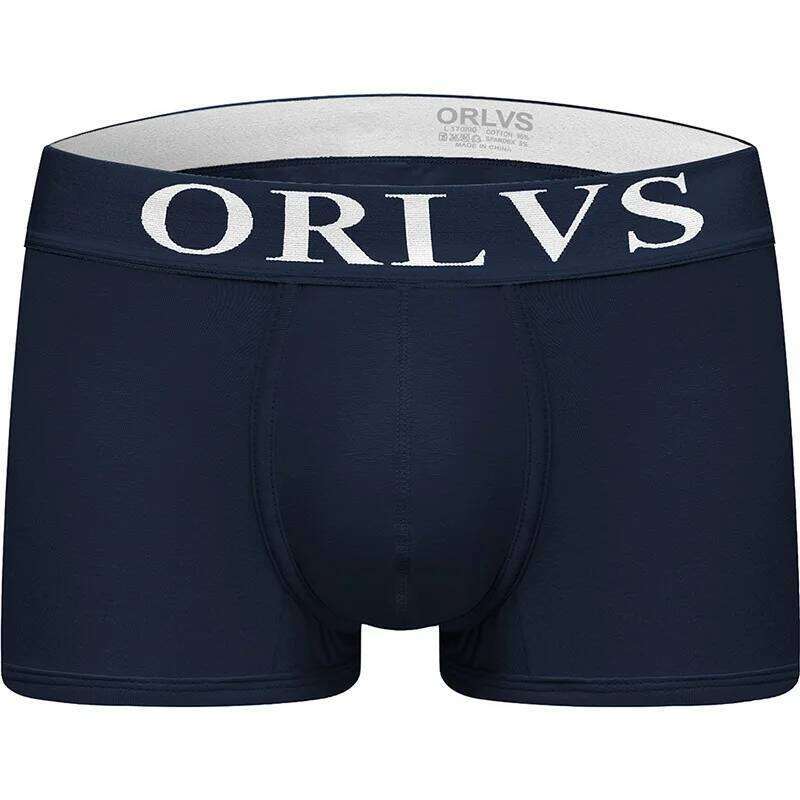 ORLVS-OR125 Men's Shaping Boxer Briefs 95% Cotton Breathable Slimming Underwear Comfortable Low-Rise Trunks with Lifting Support Z260314