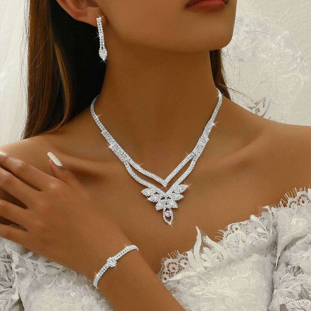 5PC Women's Trendy Claw Chain Leaf Earrings Necklace Bracelet Ring Jewelry Set Wedding Banquet Party Holiday Gift Z260313