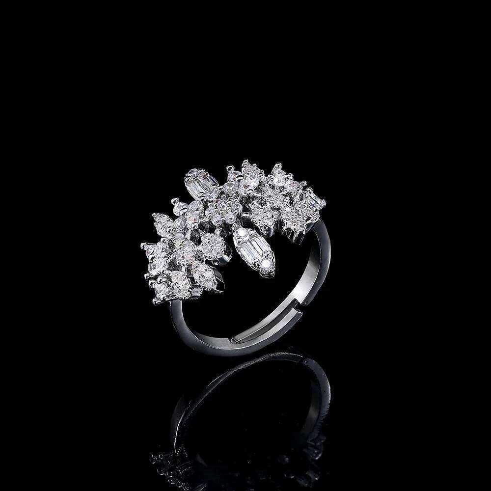 2024 4-piece African Blue Bridal Jewelry New Fashion Dubai Necklace Set Women's Wedding Party Accessories Z260313