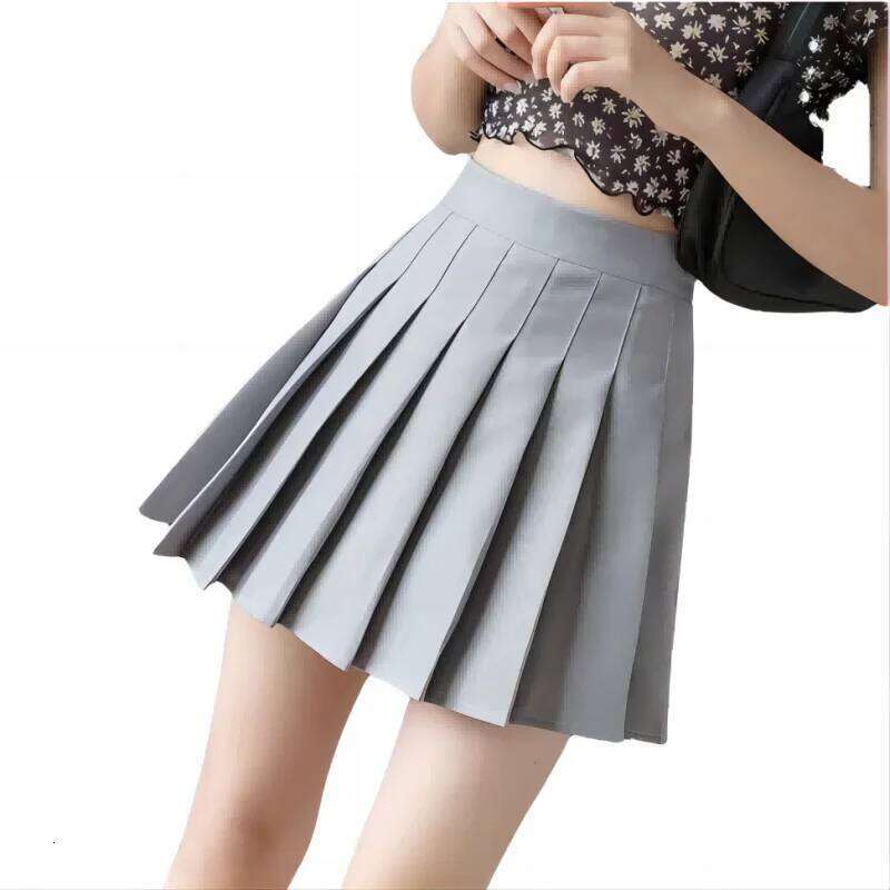 2024 New Women's Pleated Harajuku Solid Color Hot Selling 3/4 High Waist Mini Skirt Elegant and Fashionable XS-3XL Minimal Z260314