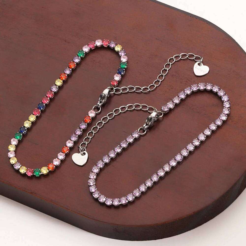 2026 New In Stainless Steel Bracelet For Women Adjustable Tennis Braclet Luxury Zirconia Braslet Girlfriend Gift Pulsera Femme Z260313