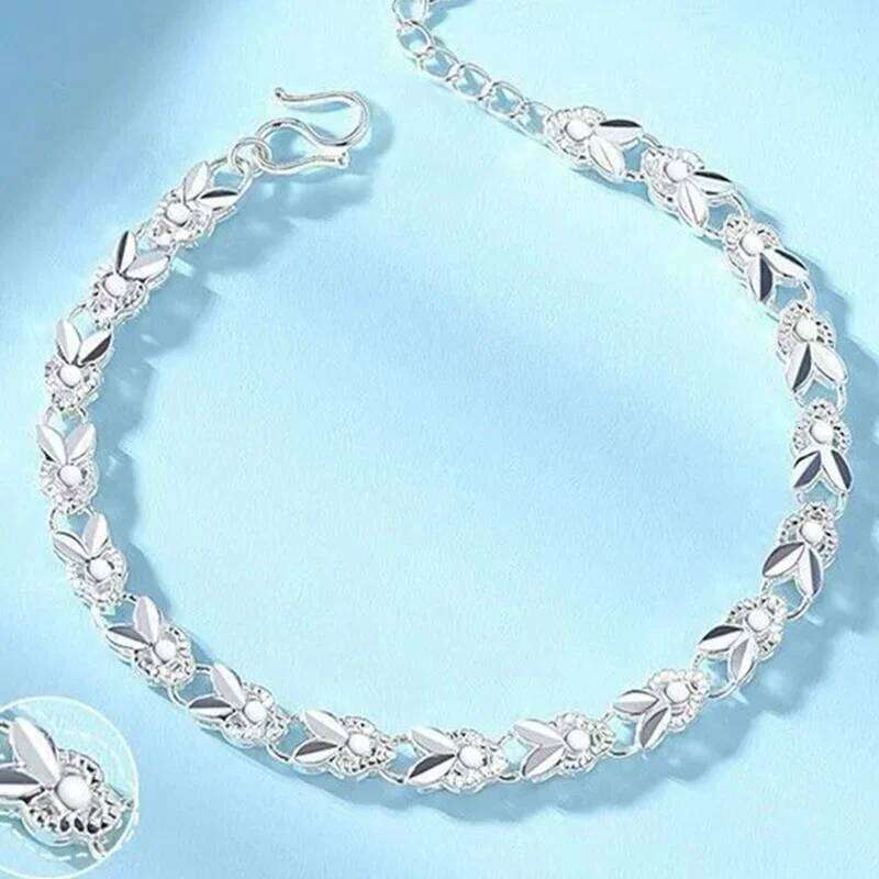 Luxury 925 Sterling Silver chain bracelet trend Rabbits Design women streetwear Perfect for Daily Outfits and Party Z260313