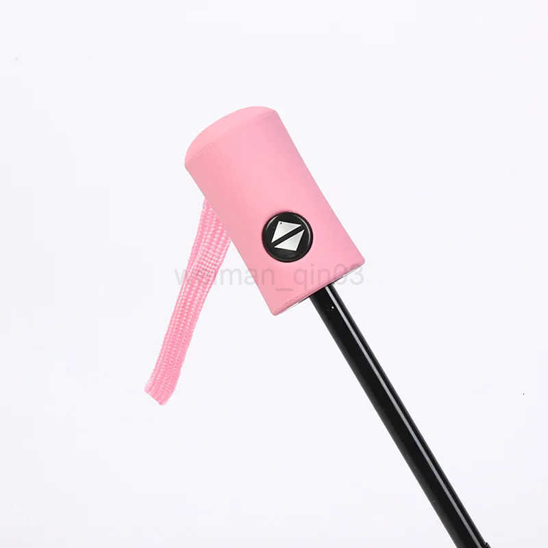 Fully Automatic Transparent Umbrella Fashion Durable Outdoor Triple Folding Rainproof Visual Clear Umbrella Outdoor Anti Wind H260314