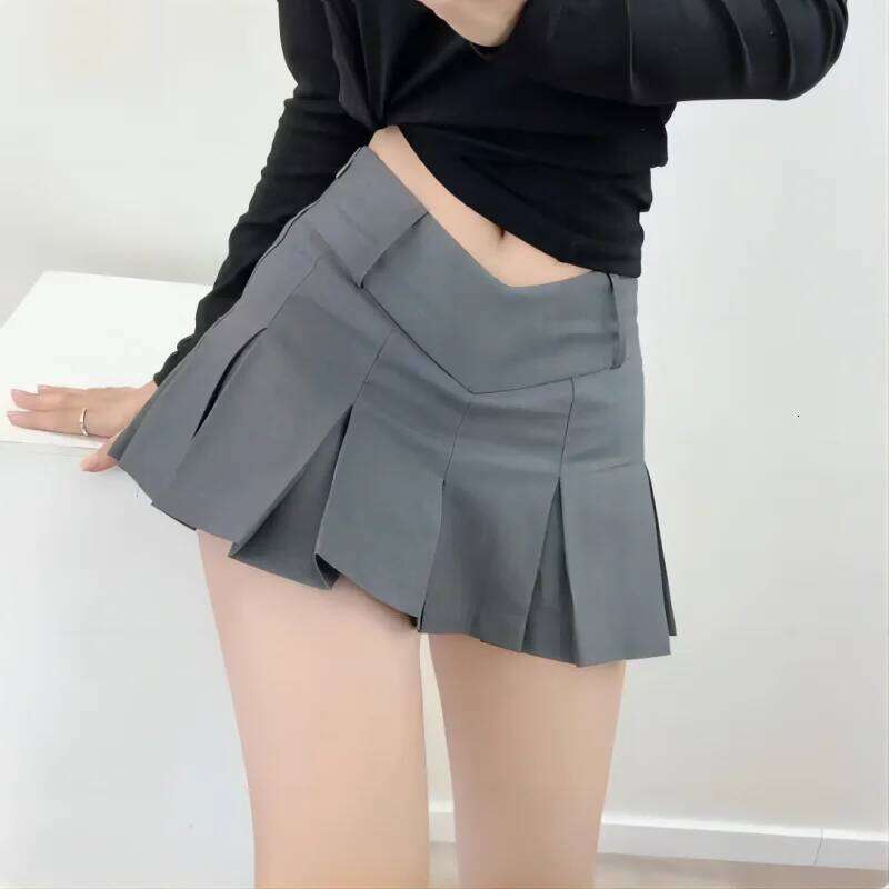 New Summer Sexy V-Waist Casual Women's Street Wear Girls Mini Pleated Skirt, Essential for Ball, Party, and Date Z260314