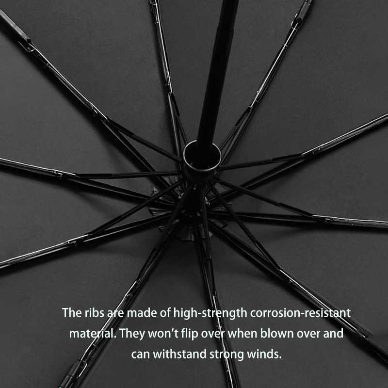 Fully automatic buckle sun umbrella for sunny and rainy days foldable and convenient rainproof sun-proof and UV-proof parasol H260314