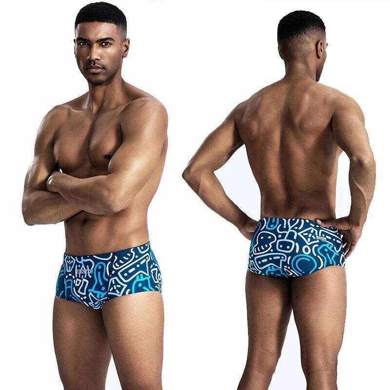 2026 New arrival Man Swimwear The latest Breathable Lining Baador Hombre Adjustable Waist Beach Briefs Swim Trunks Z260314