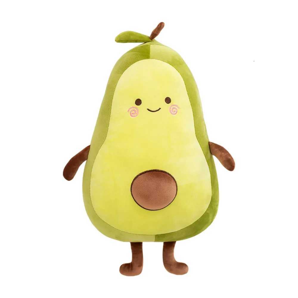 Kawaii 35/50/65cm Stuffed Fruit Avocado Doll Avocado Sleeping Green Giant Toy Sleeping Pillow Room Decor Y260314