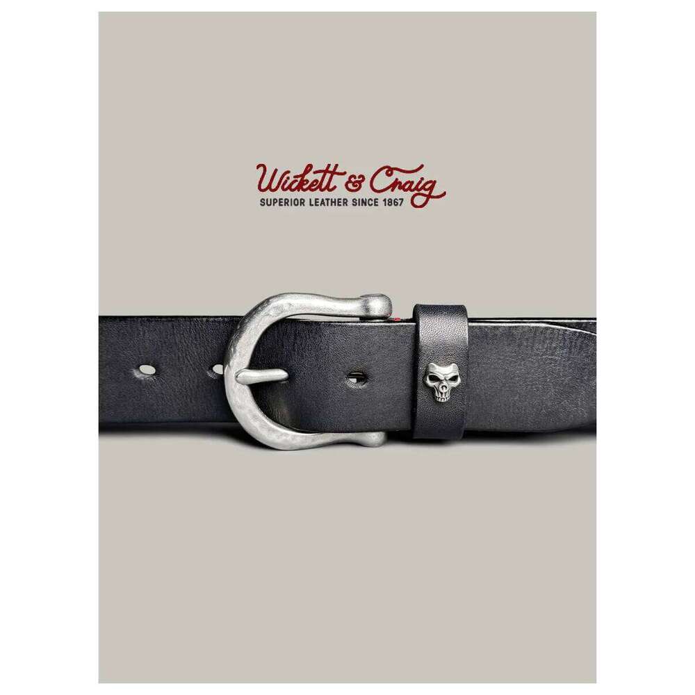 Japanese handmade men's leather denim casual Hong Kong style retro hammer steel buckle first layer cowhide belt Z260226