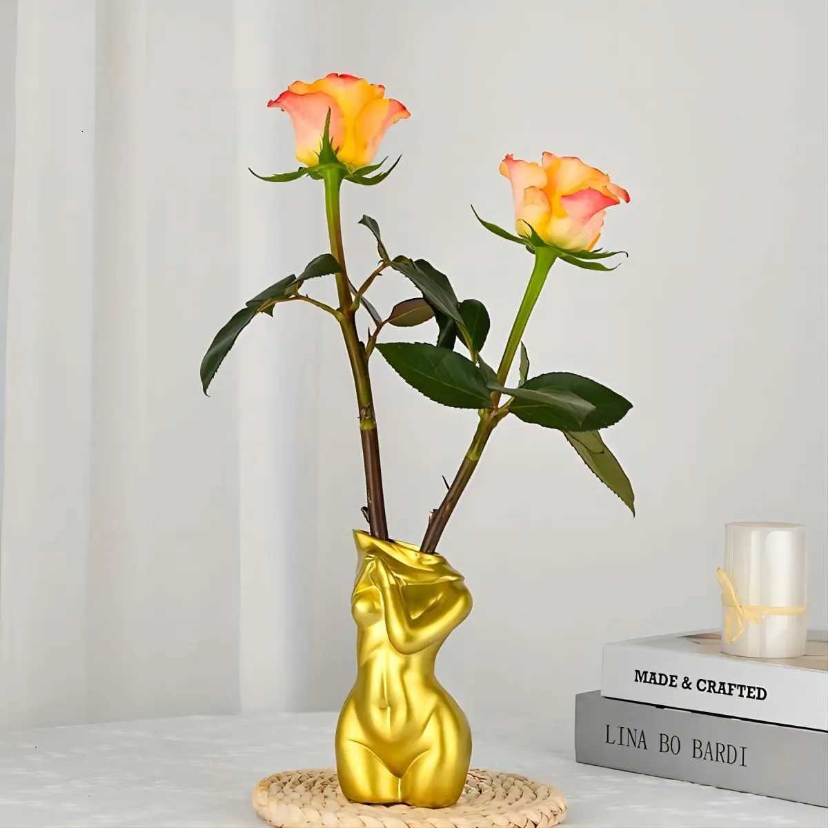 Body vase feminine form female body flower vase cute bud vase body vase modern chic decorative flowers bohemian home feminist Y260314