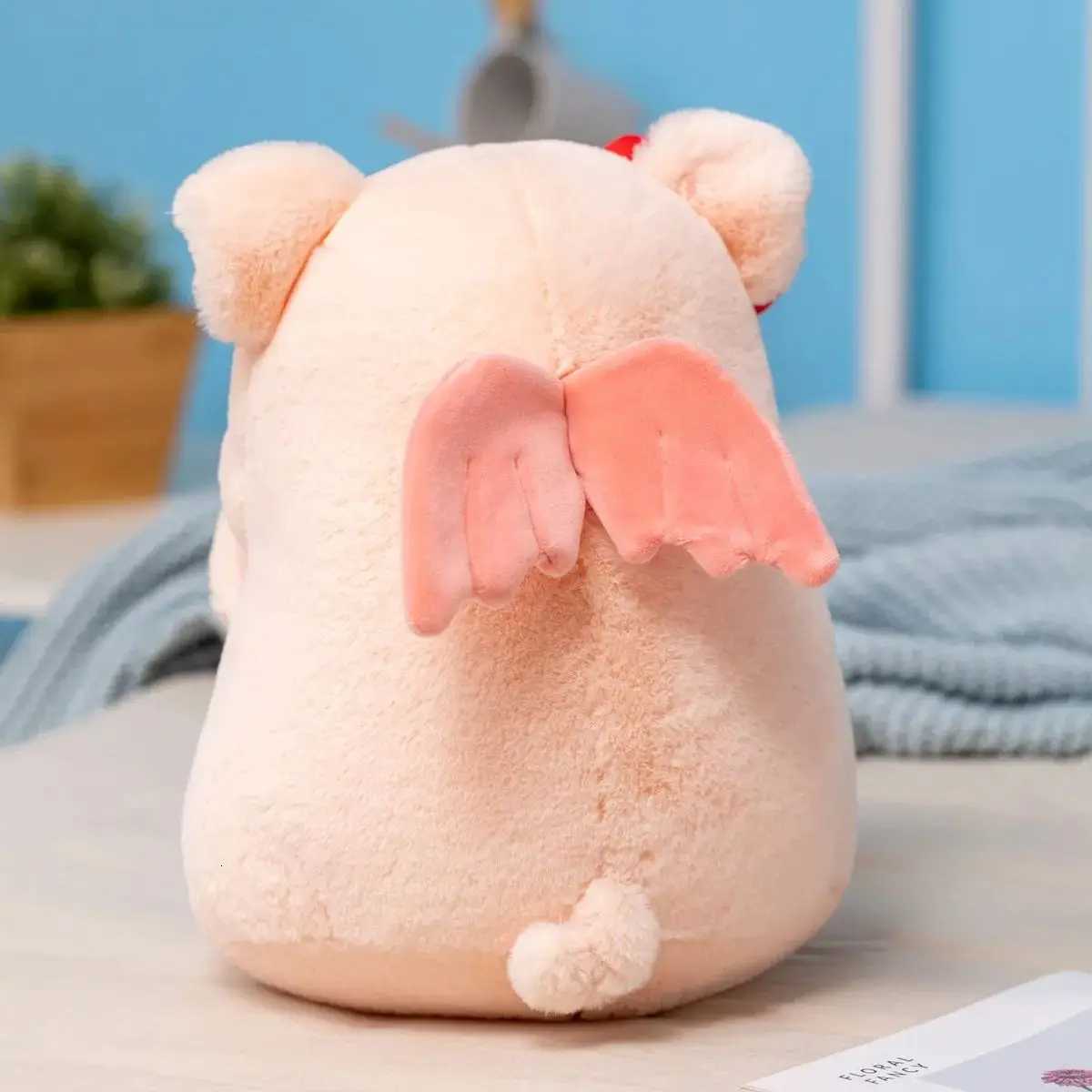 Creative 20/30cm Simulation Pig Pink Stuffed Animals Plush Cartoon Anime Soft Fluffty Dolls Xmas Birthday Gift Kid Toys Decor Y260314