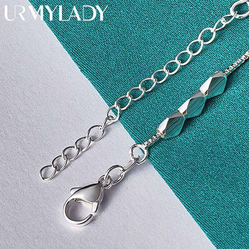 URMYLADY 925 Sterling Silver Three Rhombus Bracelet For Women Wedding Party Fashion Jewelry Z260313