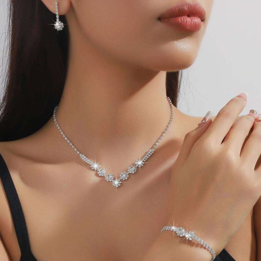 Women's Trendy Copper Claw Chain Cone Necklace Earrings Bracelet Ring Jewelry Set Wedding Banquet Party Holiday Gift Z260313