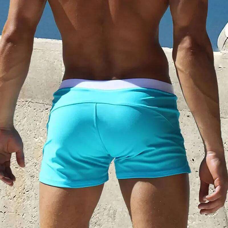Fashion Men Boxer Home Pants Sports Fitness Nylon Quick Drying Male Underpants Underwear Swimming Beach Shorts Z260314
