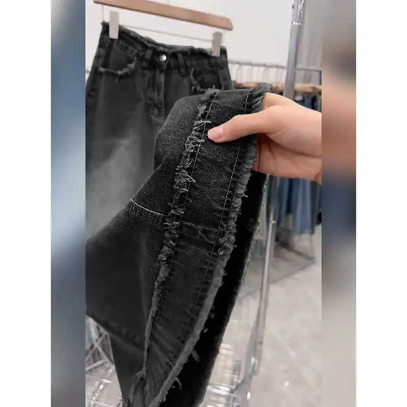 High Waist Slit Denim Mini Skirt Womens Hot Sale Of The Season New Summer A- Line Skirt Bodycon Half Skirt Small Size Pear Sh M260314