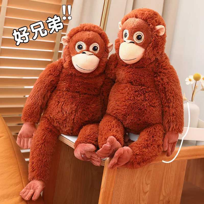 66CM Cartoon Gorilla Plush Toy Chimpanzees Monkey Soft Stuffed Doll Backpack Car Bag Room Decor Children Toy Christmas Gift Y260314